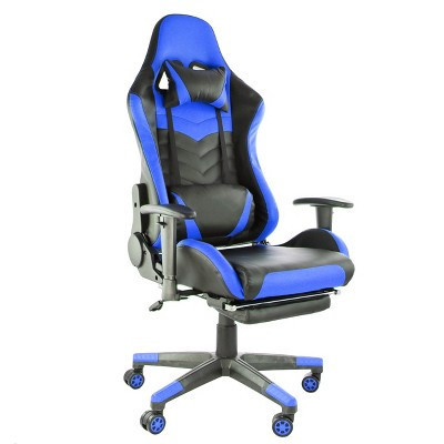GameFitz Gaming Chair in Black and Blue | Target
