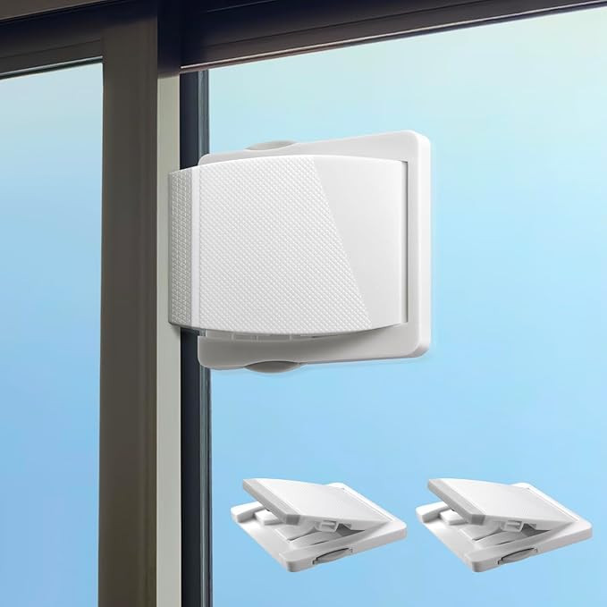 Sliding Door Lock, 2 Pack Child Safety Sliding Glass Door Lock for Sliding Glass Doors, Sliding W... | Amazon (US)