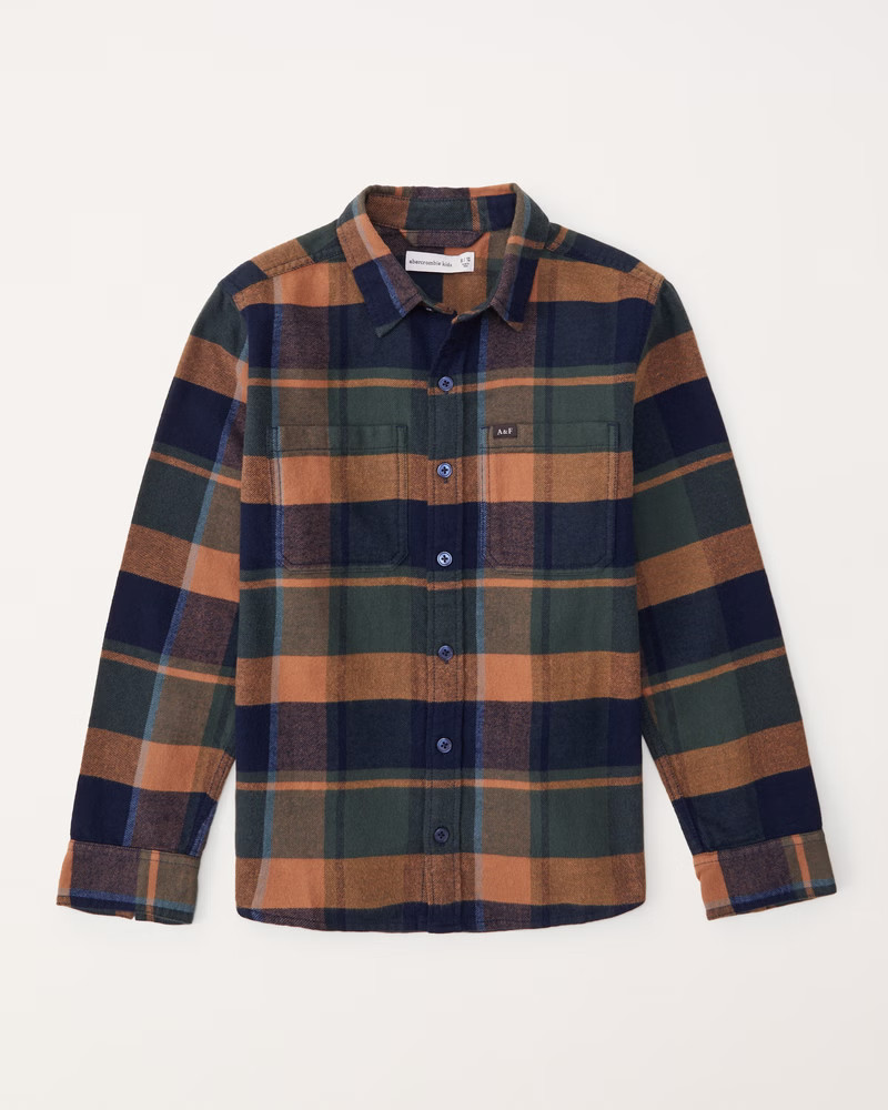 flannel button-up shirt | Abercrombie & Fitch (US)