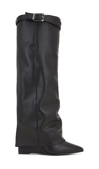 Corenne Boot in Black Leather | Revolve Clothing (Global)