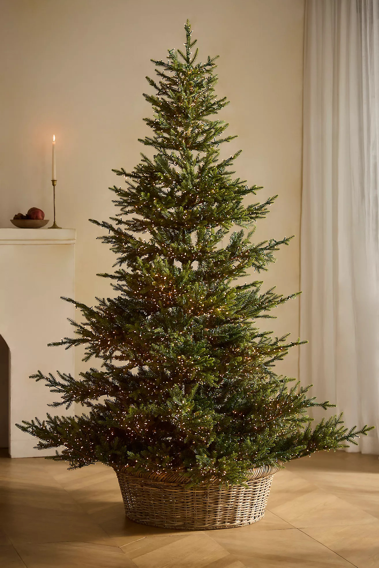 Rolled Rim Woven Rattan Tree Skirt | Terrain