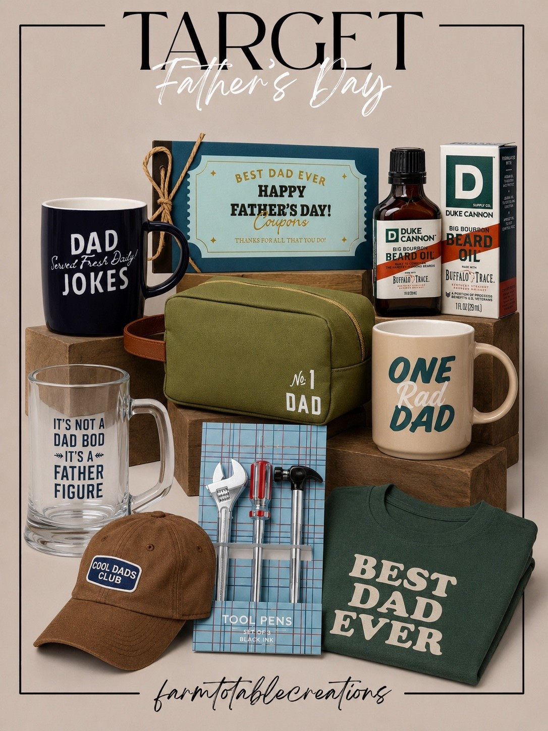 #ad Target Father’s Day Finds

Follow @farmtotablecreations on Instagram for more home, lifestyle, and seasonal finds.

Target’s Father’s Day collection is full of fun and practical gifts, from novelty mugs and beard care essentials to tool pens, a travel toiletry bag, graphic tees, and a cool dad hat. These are the kinds of affordable finds that make gifting easy while still feeling thoughtful.

@Target #TargetFinds #FathersDayGifts #GiftIdeasForDad #TargetStyle #DadGiftIdeas #MensGifts #TargetMustHaves #GiftGuide #FathersDay #TargetFavorites #CoolDadClub #BeardCare #GiftForHim #TargetShopping #SeasonalFinds

#LTKMens