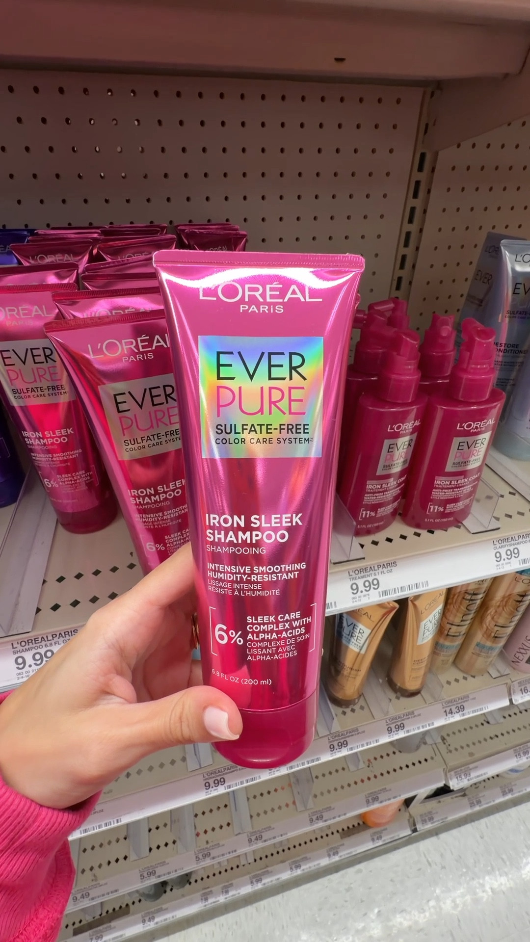 #ad A frizz-free blowout right at home? Say less. 🩷✨@LOrealParis @Target #TargetPartner #Target #LOrealParisPartner #LOrealParisHairCare ​#EverPureIronSleek