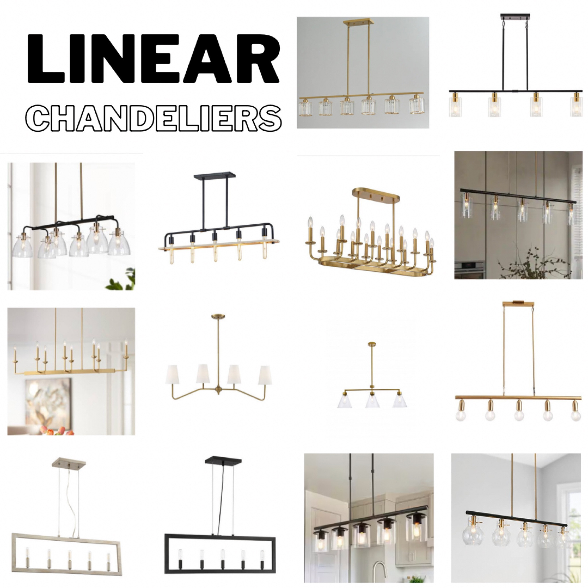 Linear dining chandeliers

#LTKsalealert #LTKhome #LTKFind