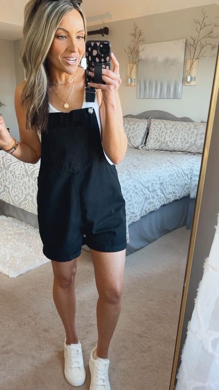 I absolutely love these adorable overalls! Such a cute summer everyday outfit! You will instantly feel so cute 🤗 I’m wearing my true size small. I’m 5’5”. Code: Stylin15 saves 15% off $65 from Cupshe

#LTKVideo #LTKfindsunder50 #LTKstyletip