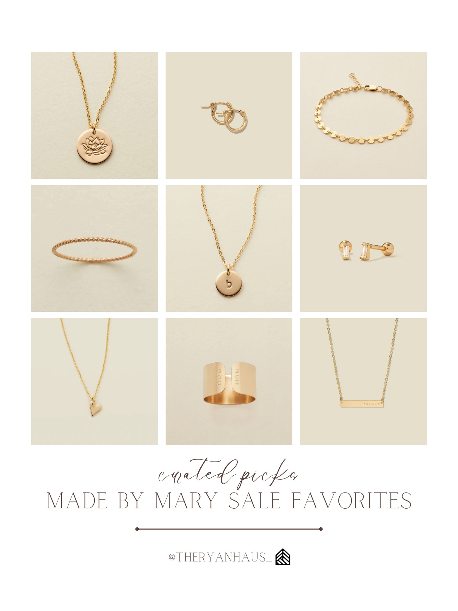 Made By Mary is 20% off sitewide through tonight! I love their jewelry pieces—so timeless, dainty, and feminine! These pieces make such sentimental gifts that any girlfriend, wife, mother, MIL, sister or SIL would love! 

#LTKGiftGuide #LTKstyletip #LTKHolidaySale
