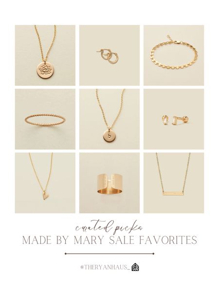 Made By Mary is 20% off sitewide through tonight! I love their jewelry pieces—so timeless, dainty, and feminine! These pieces make such sentimental gifts that any girlfriend, wife, mother, MIL, sister or SIL would love! 

#LTKGiftGuide #LTKstyletip #LTKHolidaySale