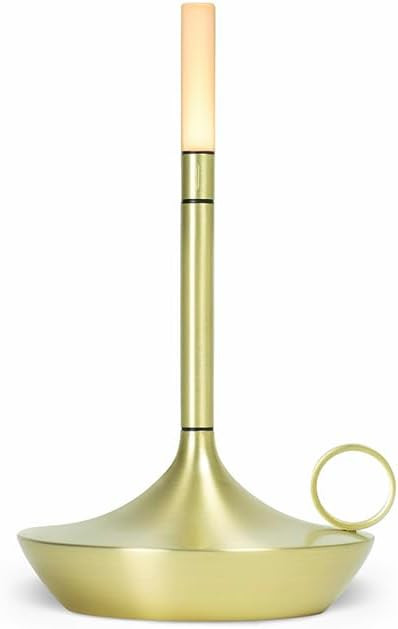 Wick Portable LED Lamp (Brass, Short) | Amazon (US)