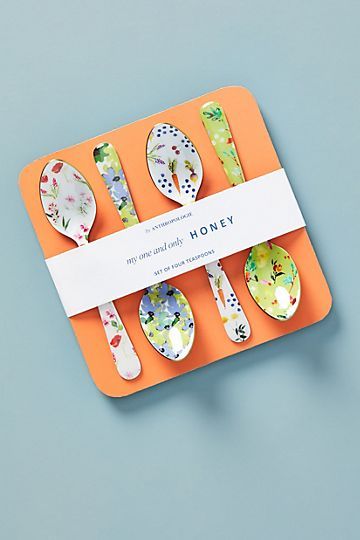 Appoline Teaspoons, Set of 4 | Anthropologie (US)