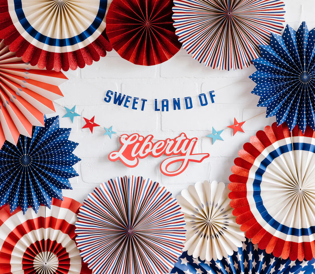 Sweet Land of Liberty Chipboard Banner | My Mind's Eye