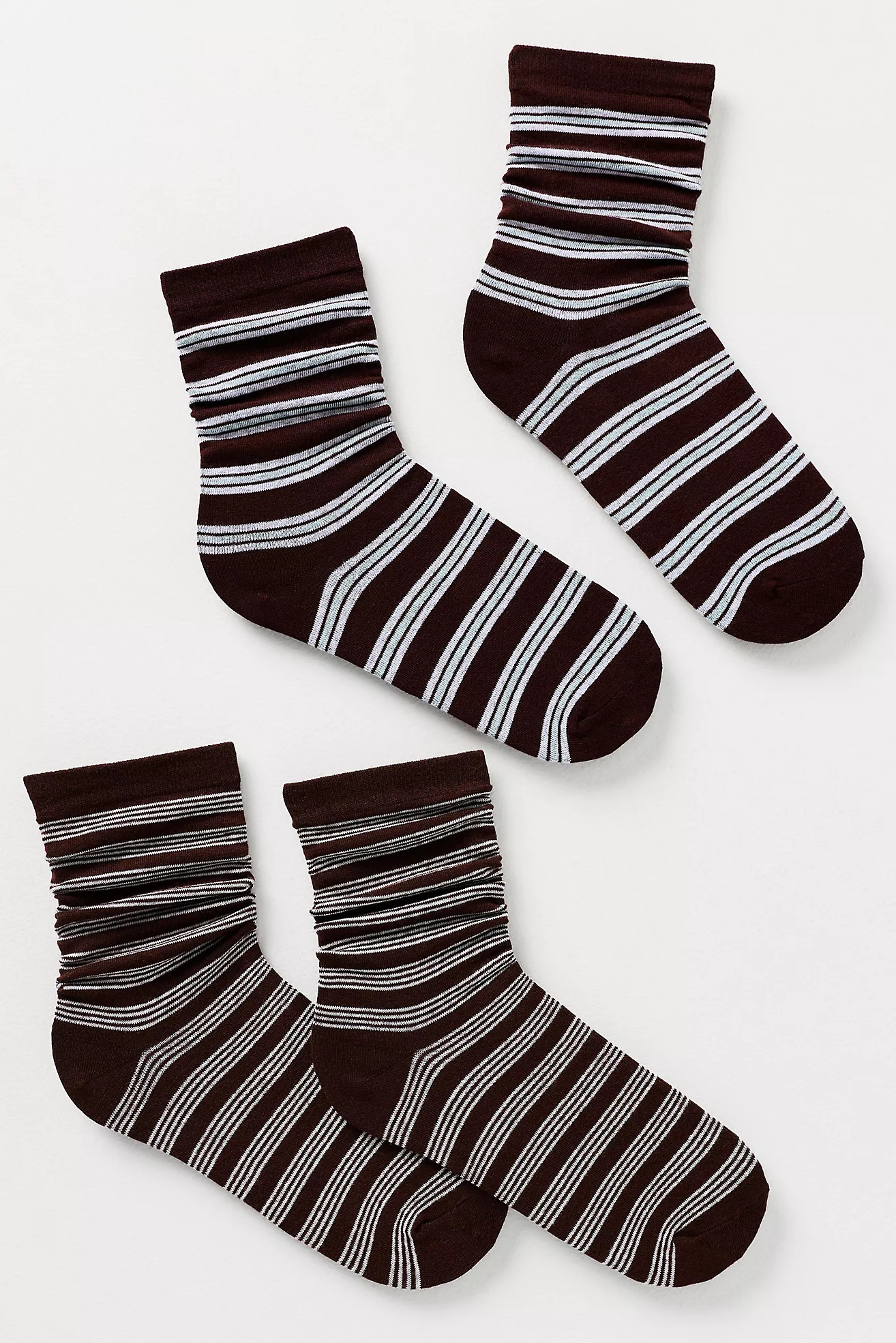 Striped Crew Socks, Set of 2 | Anthropologie (US)
