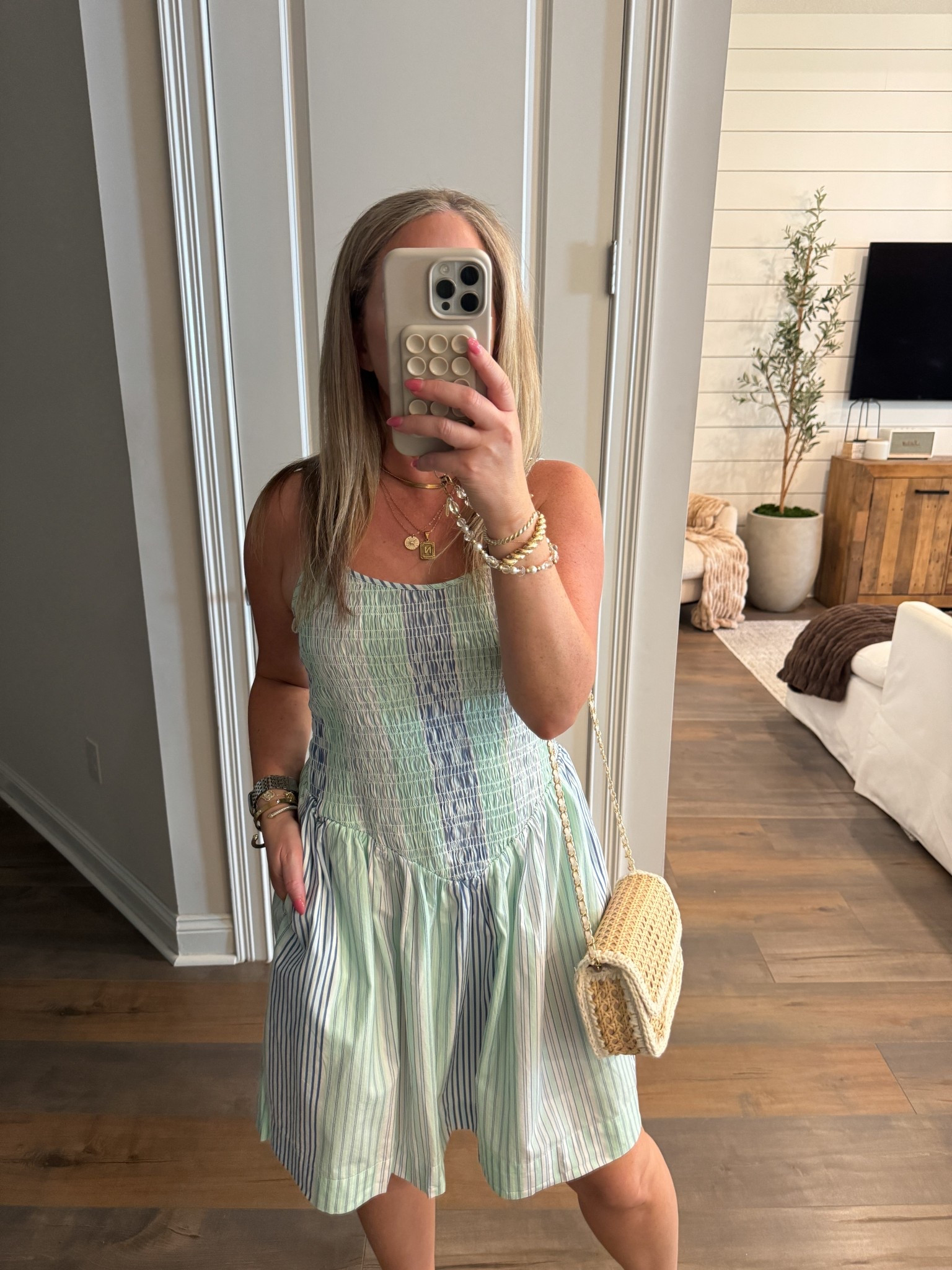 Walmart fashion Walmart finds summer dress spring dress with pockets, mini dress smocked & stretchy