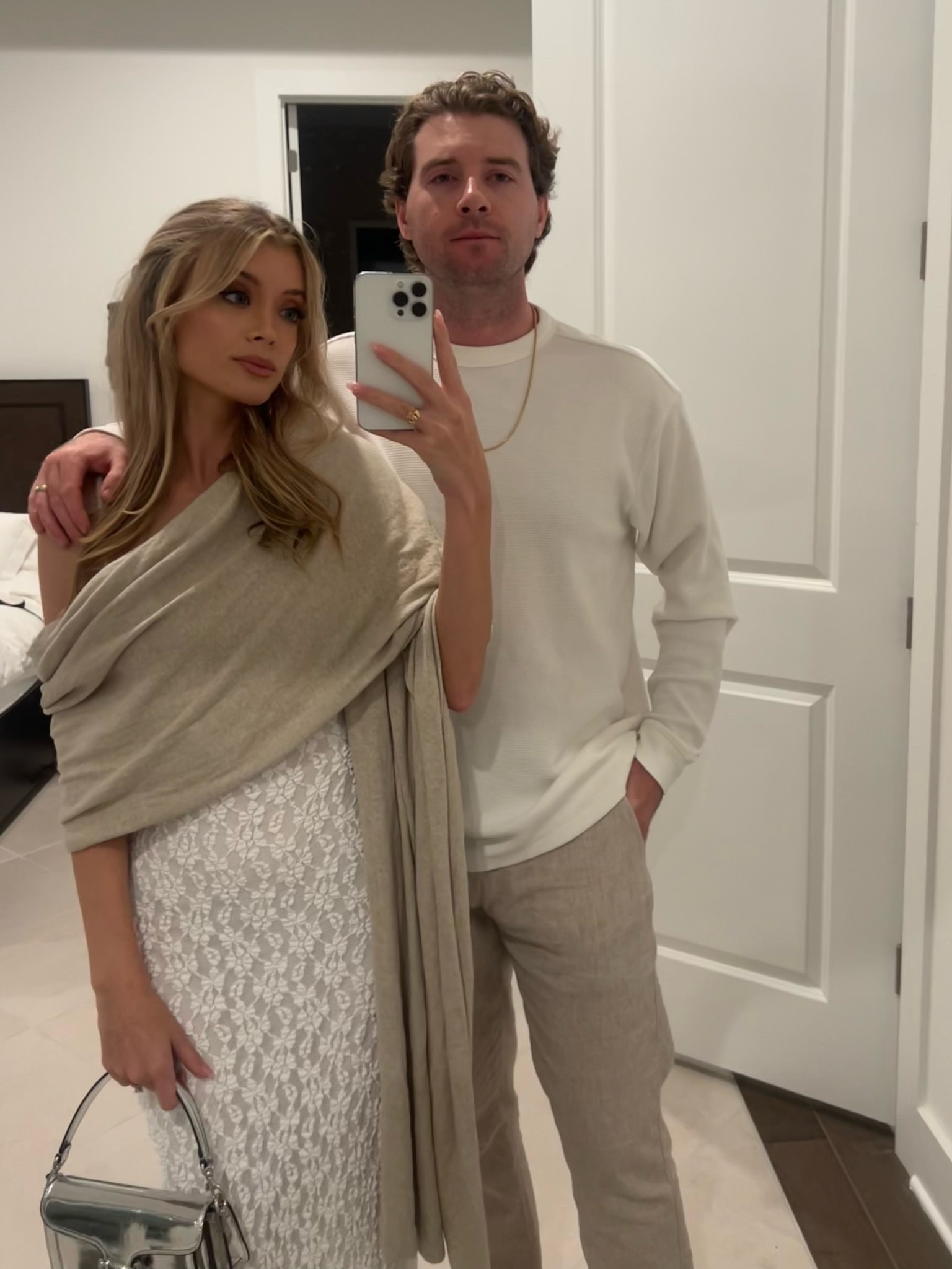 My exact dress is from Zara!
Couple photo shoot. Wedding photo shoot. Anniversary photo shoot. Beach photo shoot. Engagement photo shoot outfits. Wedding photo shoot outfits. Rehearsal dinner outfits, Florida rehearsal dinner outfits, Florida bride outfits, men’s linen pants women’s long white dress, women’s shawl, winter bags, silver bags, Coach metallic silver bag, long rehearsal, dinner, dress, long bridal dress, engagement party, dress, bridal shower, dress, men’s waffle shirt, men’s white shirt, men’s rehearsal, dinner, outfits, men’s beach, outfits, men’s honeymoon outfits women’s honeymoon outfits David Yurman, necklace, David Yurman, men’s necklace, men’s gold chain Christmas gifts ideas for men gifts for men anniversary gifts for men wedding gifts for men men’s gold box chain from David Yurman

#LTKWedding #LTKSeasonal #LTKMens