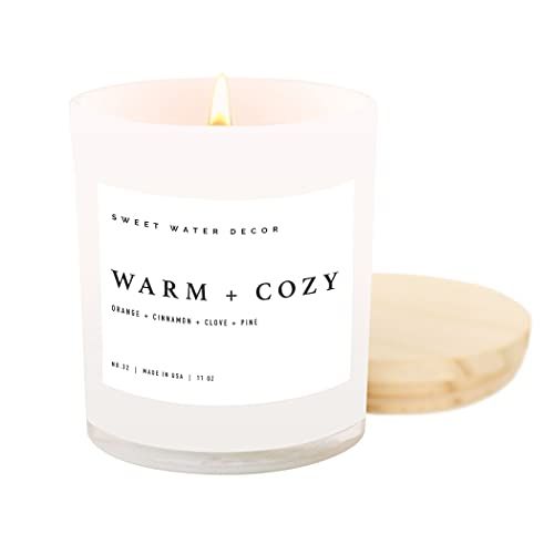Sweet Water Decor Warm and Cozy Soy Candle | Pine, Orange, Cinnamon, and Fir Winter Scented Candl... | Amazon (US)