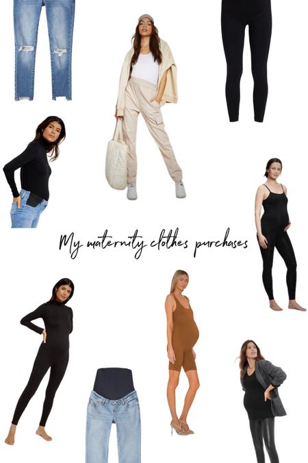 These are only maternity clothes I’ve purchased during my pregnancy 🤰🏽 

• Bumpsuit 
•Abercrombie and Fitch Maternity jeans 
• Gap Maternity Onesie 
•Motherhood Maternity black turtleneck bodysuit
•Motherhood Maternity basic tees 
•BooHoo maternity cargo pants 
•Gap Maternity leather legging
•Blanqi everyday maternity leggings


Bump style, 35 weeks pregnant, bump friendly

#LTKbump #LTKstyletip