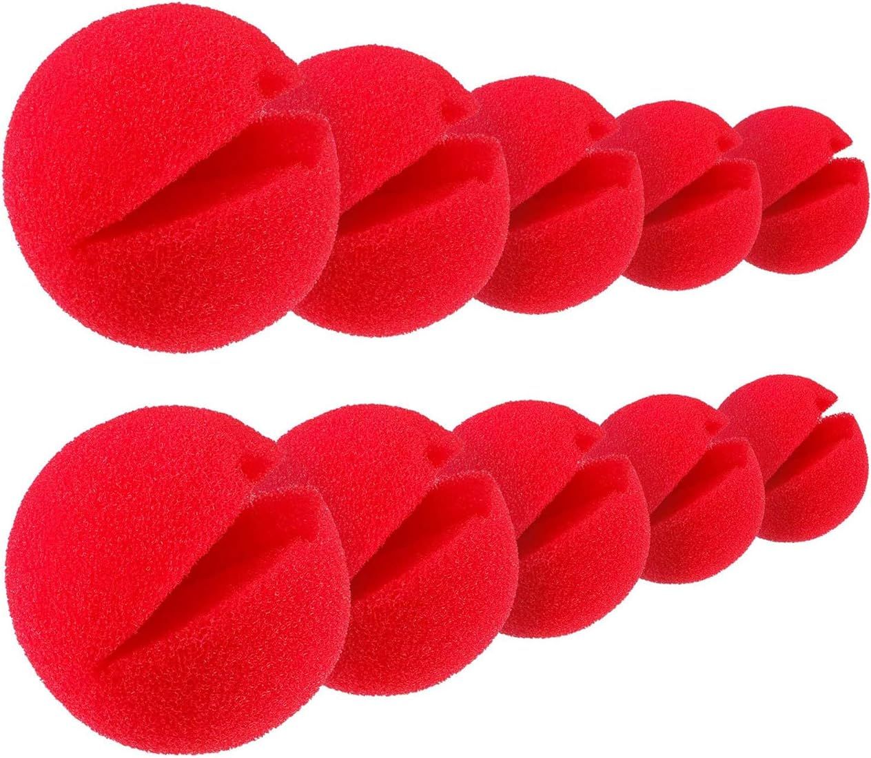 meekoo Red Sponge Noses Red Clown Nose Cosplay Nose for Halloween Christmas Comic Costume Party | Amazon (US)