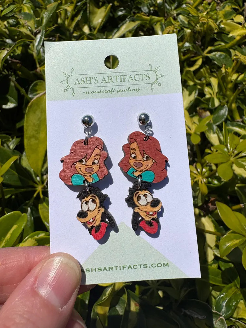 Max and Roxanne Wooden Earrings - Etsy | Etsy (US)