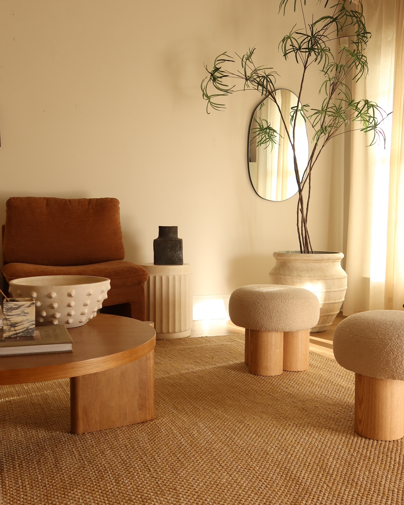 The cutest faux tree for spring
Australian bottle neck tree
Home decor stools organic furniturcoffee table neutral rug

#LTKSeasonal #LTKFindsUnder50 #LTKHome