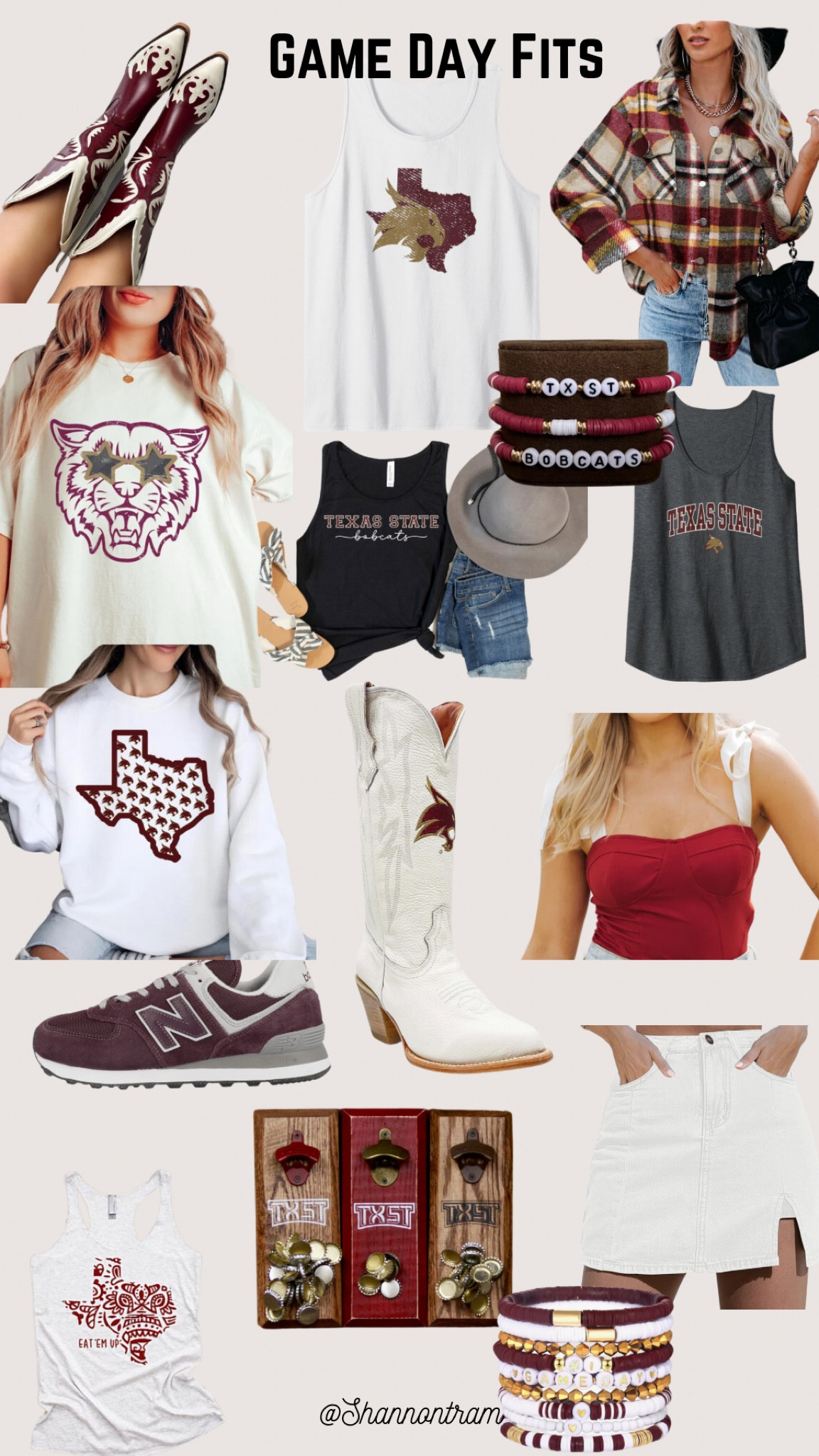 Tx state bobcats. Maroon and goldd

#LTKBacktoSchool #LTKSeasonal #LTKU