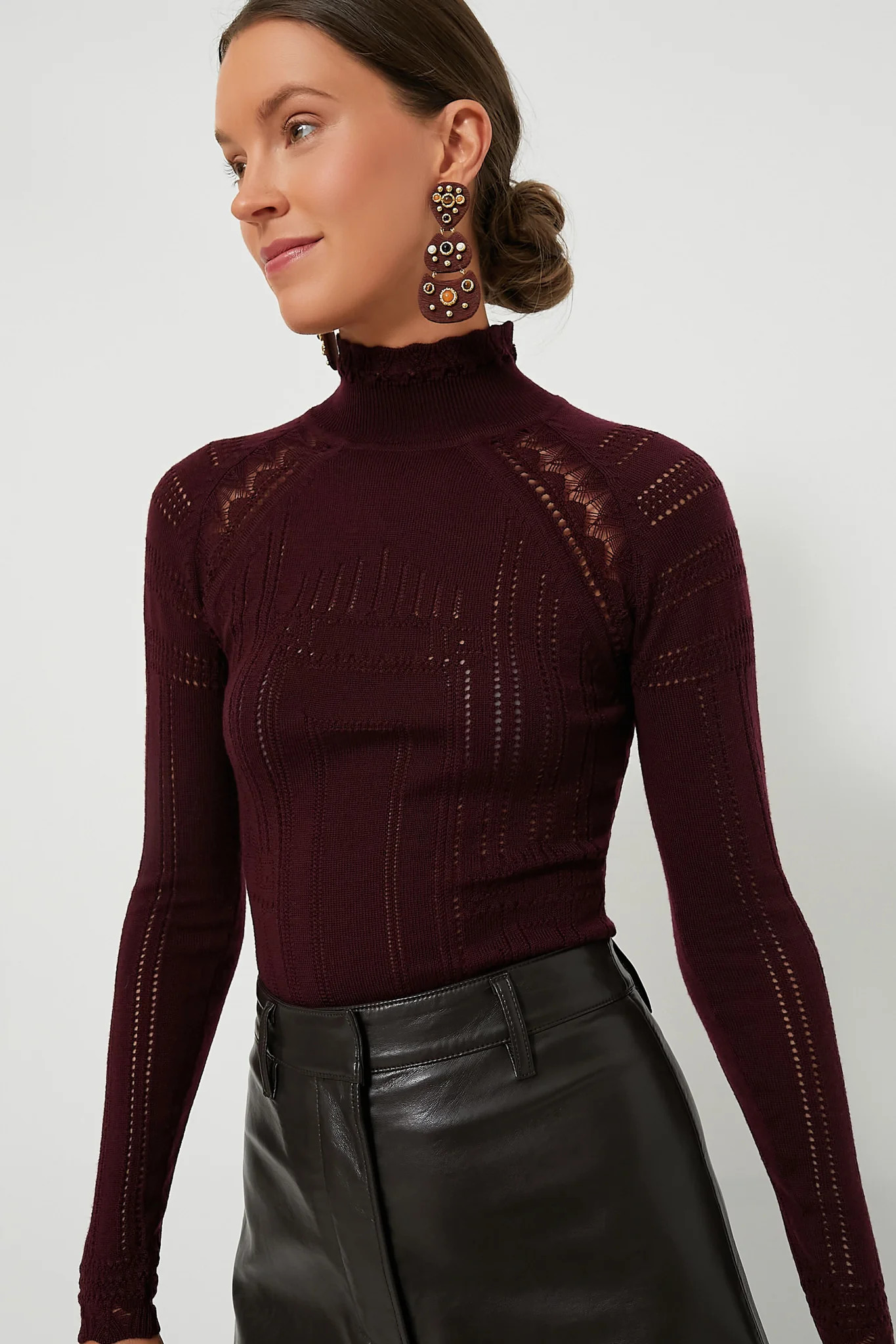Burgundy Paxton Knit Turtleneck | Tuckernuck (US)