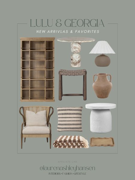 Lulu & Georgia new arrivals! The texture and organic details of these pieces 😍 I’m in love! The woven chair backing, scalloped edge tray, plaster side table, marble accent table and this stool!! All so good!! 

#LTKstyletip #LTKhome