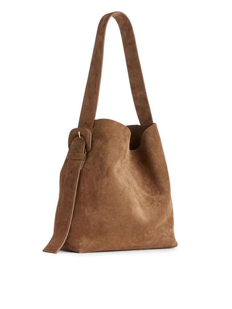 Suede Tote Bag | ARKET (US&UK)