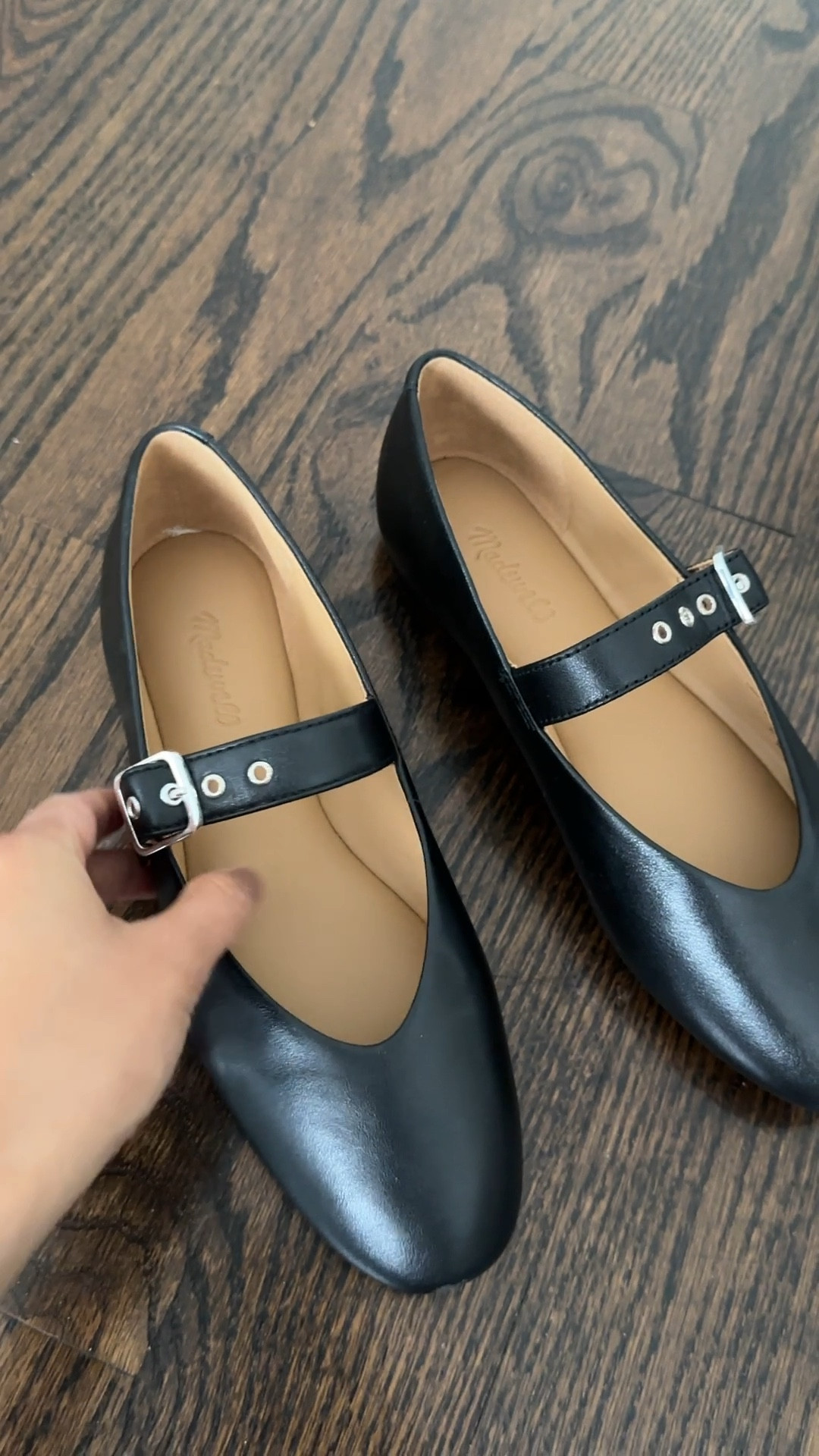 Ballet Mary Jane flats with a little edge from the grommets. Been eying these forever and finally ordered when my size restocked.

Madewell flats TTS. 
 I am usually  between 5 and 5.5 with most shoe brands, and these in 5.5 would be an ideal fit on me. (5 was snug)

More comfortable than i expected with a good amount of padding inside.

#LTKSeasonal #LTKshoecrush #LTKtravel