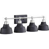 Progress Lighting P300203-009 Bramlett Collection Four-Light Bath & Vanity, Brushed Nickel | Amazon (US)