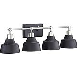 Progress Lighting P300203-009 Bramlett Collection Four-Light Bath & Vanity, Brushed Nickel | Amazon (US)