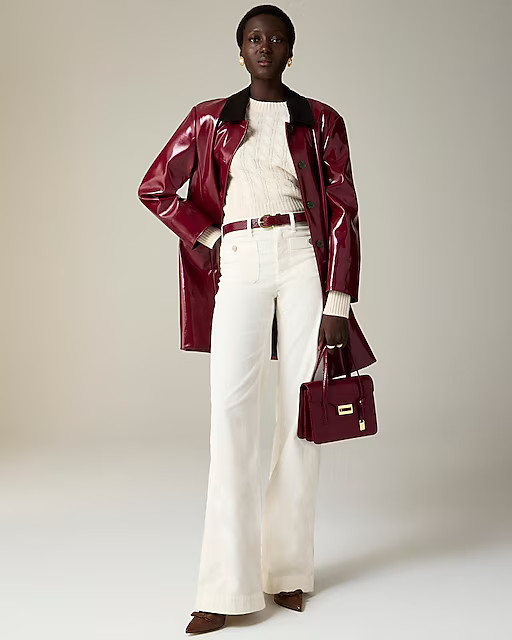 Wide-leg velvet sailor trouser | J. Crew US