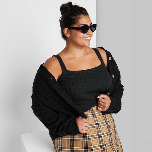 Women's Rib Cropped Sweater Tank Top - Wild Fable™ | Target