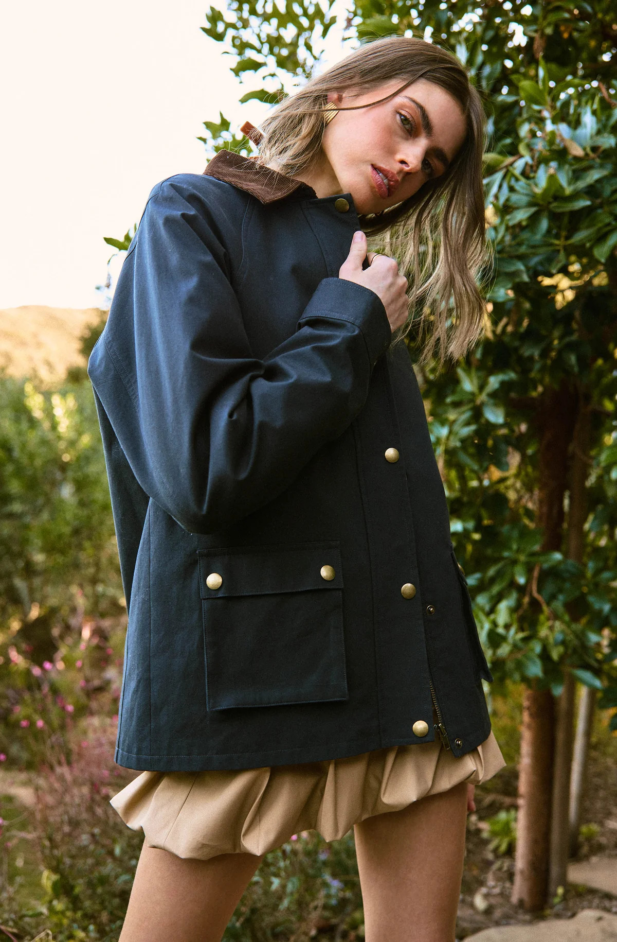 Rylan Contrast Barn Jacket | ASTR The Label (US)