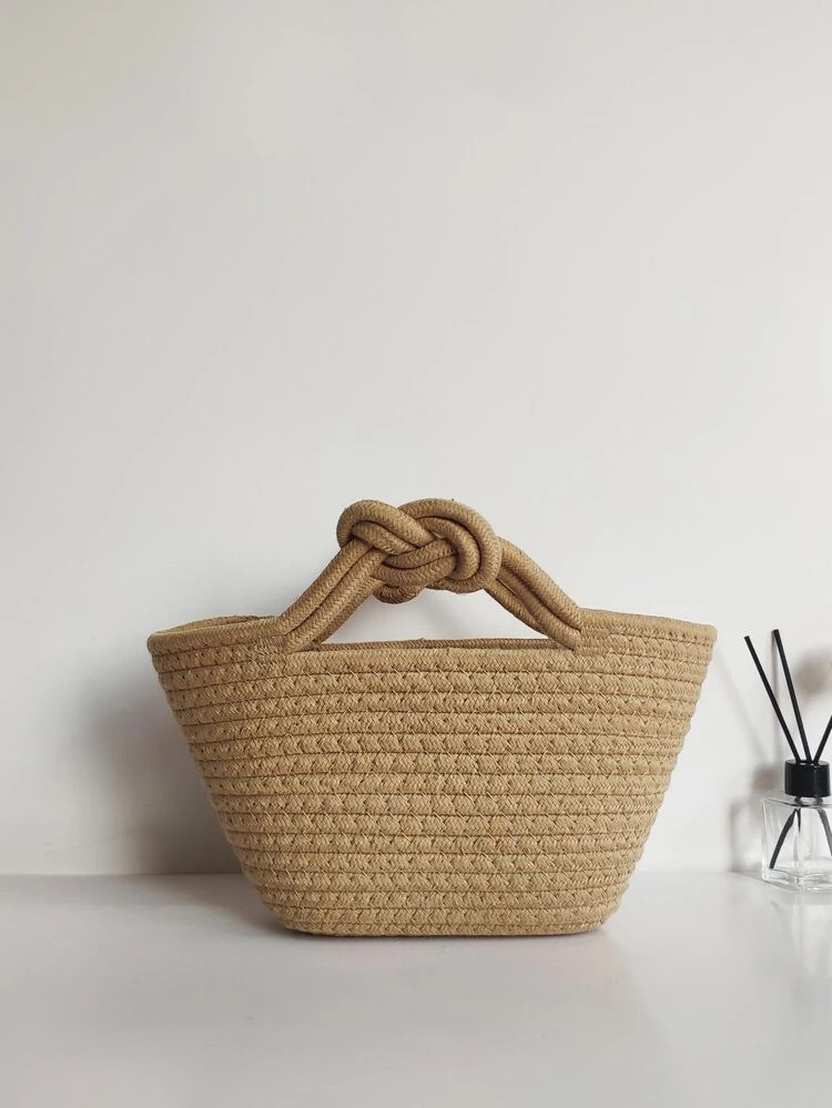 Knot Decor Straw Bag | SHEIN