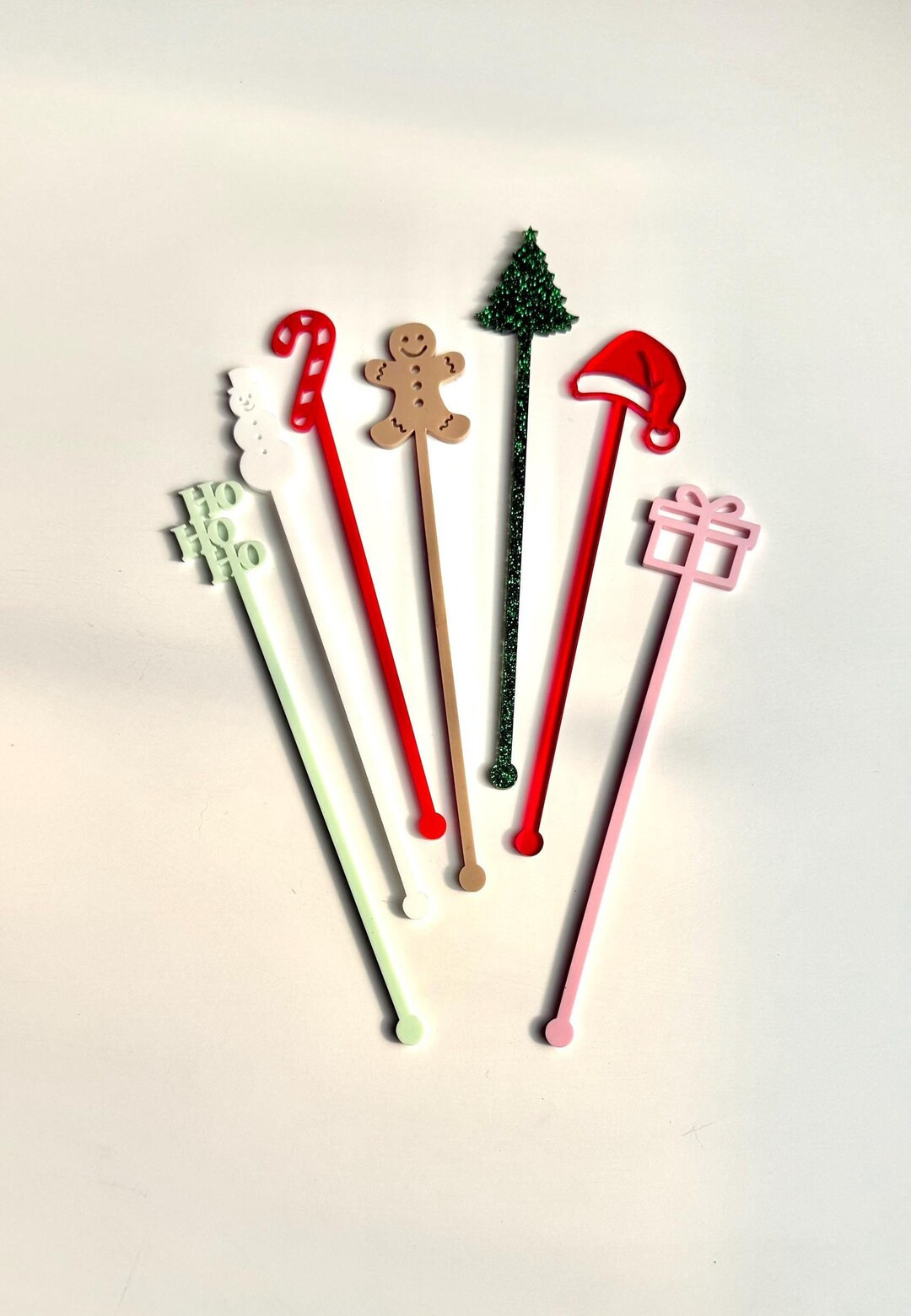 Pack of 12 Christmas Stirrers | Holiday Stir Sticks | Christmas Drink Stirrers | Drink Swizzle St... | Etsy (US)