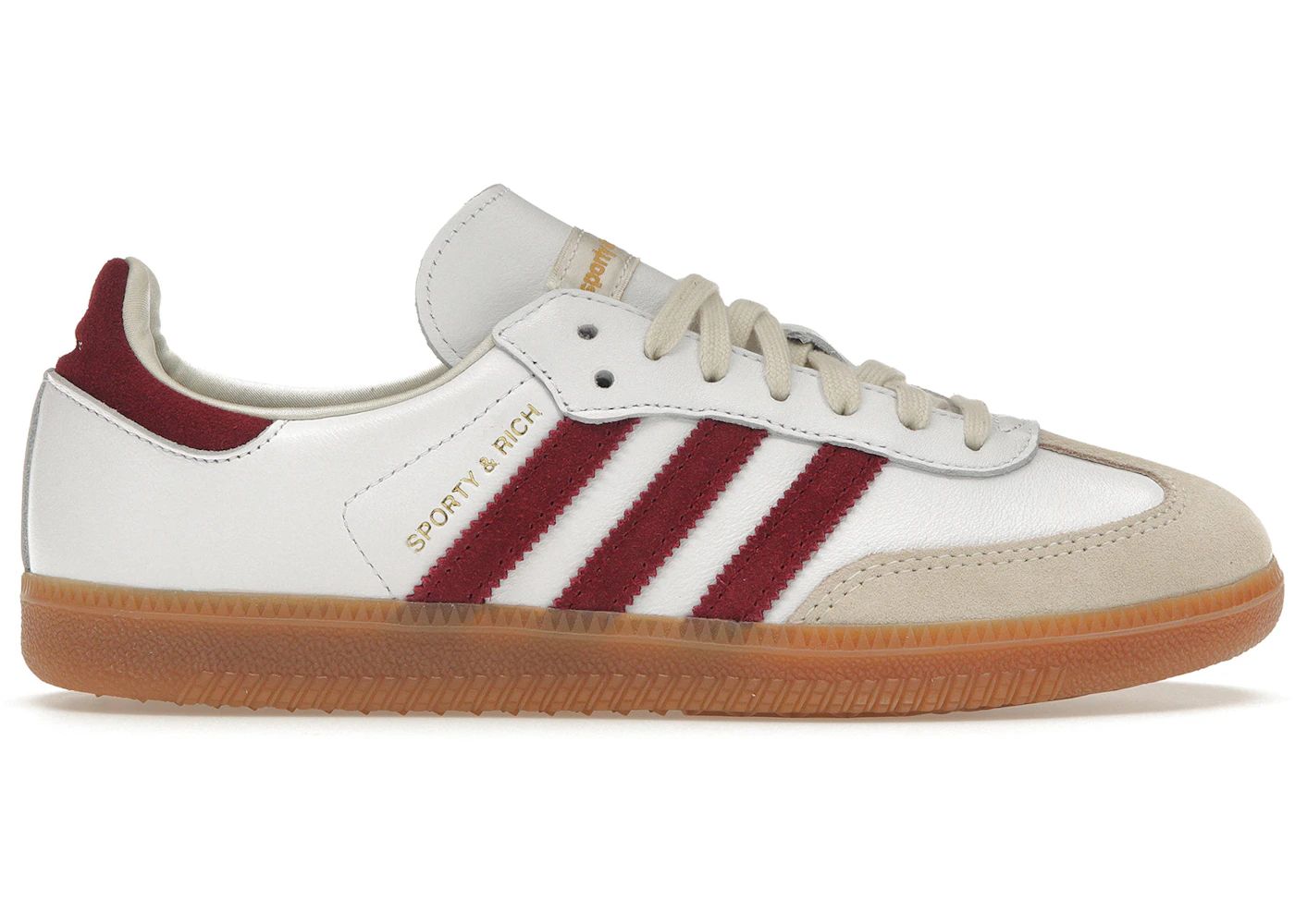 adidas Samba Sporty & Rich White Collegiate Burgundy | StockX