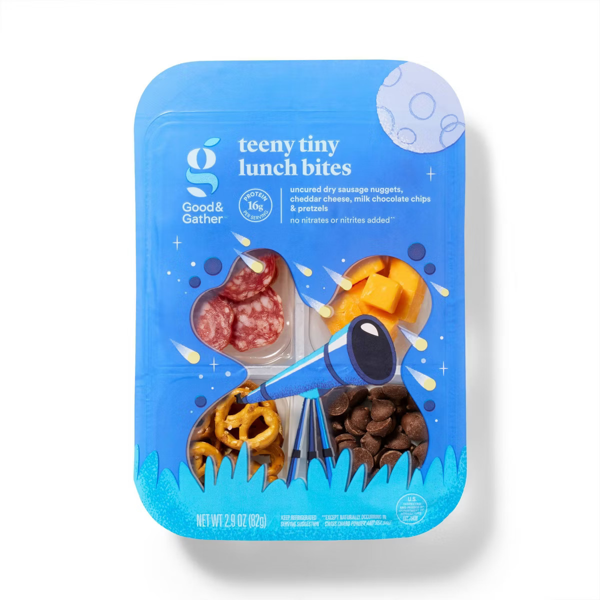 Teeny Tiny Lunch Bites Uncured Dry Sausage Nuggets, Cheddar Cheese, Milk Chocolate Chips & Pretze... | Target