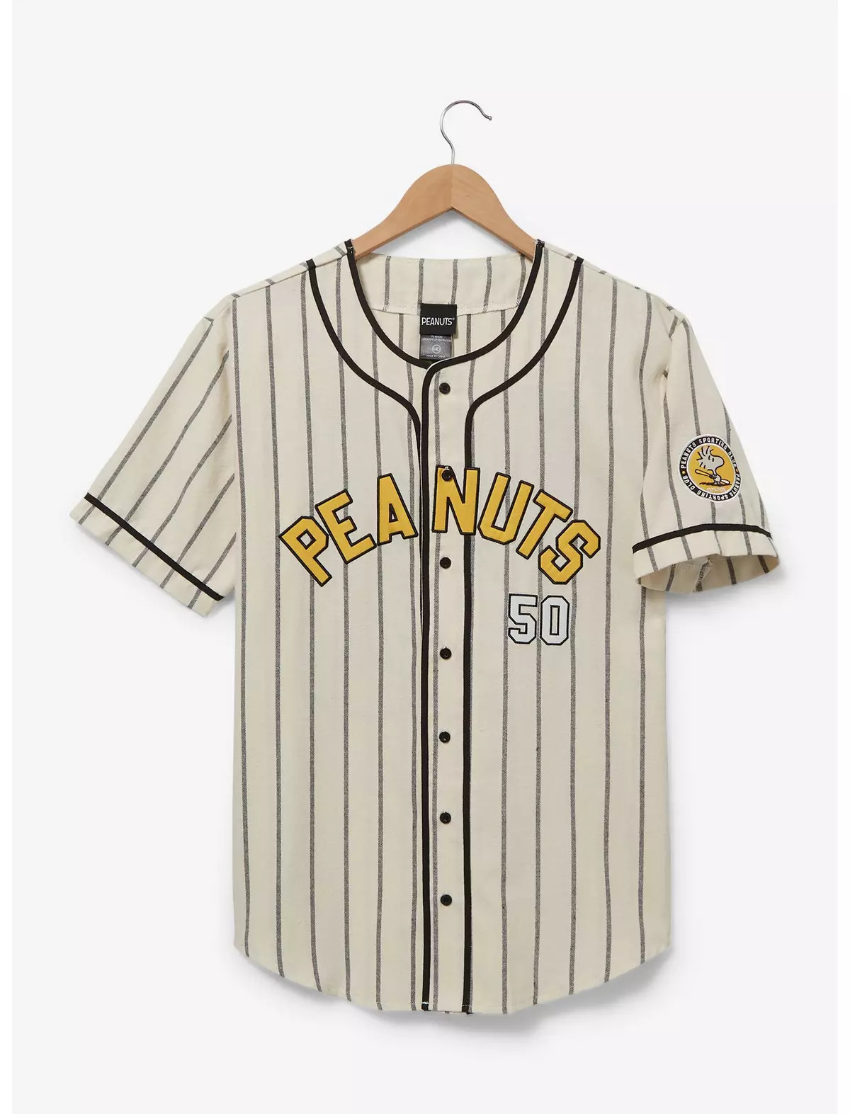 Peanuts Snoopy and Woodstock Striped Baseball Jersey | BoxLunch