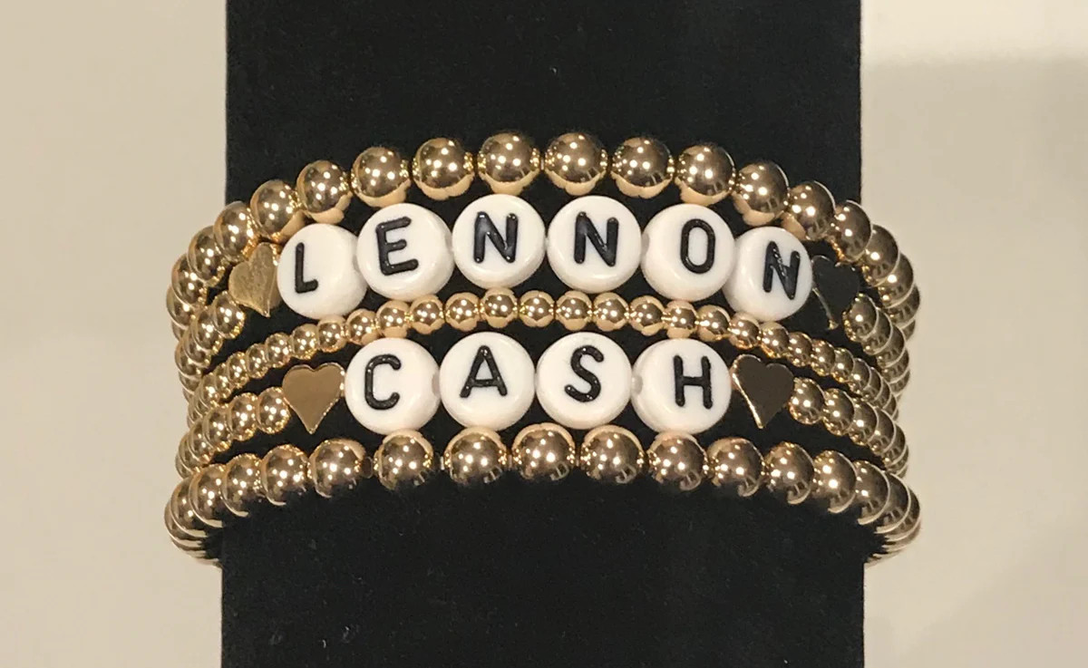 14K Gold Beaded Bracelet Stack | Just Bead it By Rachel