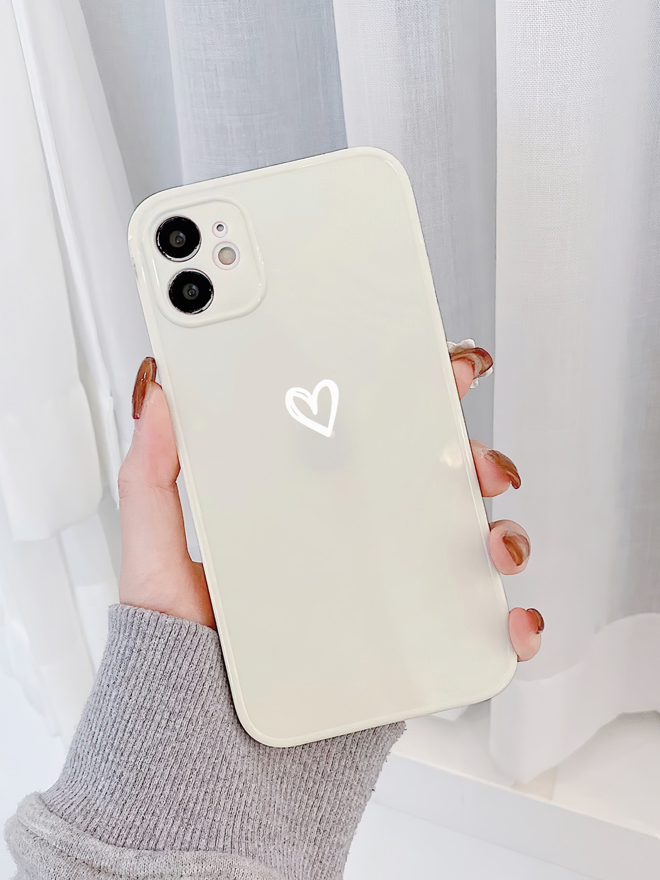 Heart Print Phone Case | SHEIN