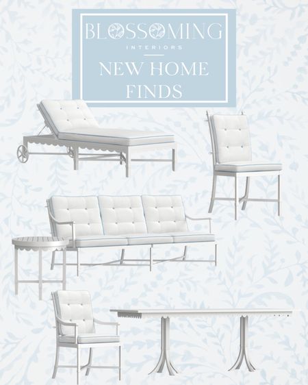 Scalloped trim outdoor furniture perfect for those outdoor space with that grandmillennial touch. 

#LTKhome