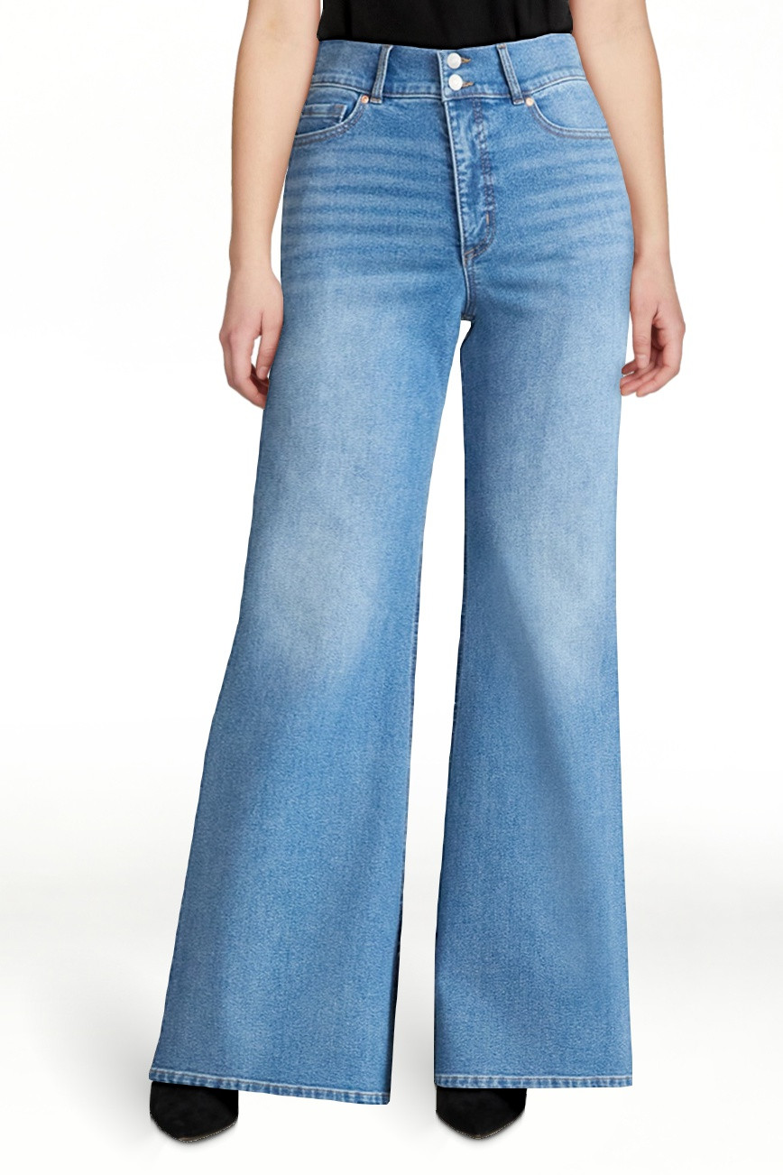 Sofia by Sofia Vergara Women's and Women's Plus Margot Wide Leg High Rise Jeans, 30.5" and 32.5" ... | Walmart (US)