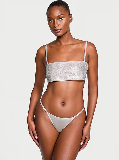 Very Sexy Shine Bandeau Bralette & Panty Set, Beige, Xxl - Women's Bras - Victoria's Secret | Victoria's Secret (US / CA )