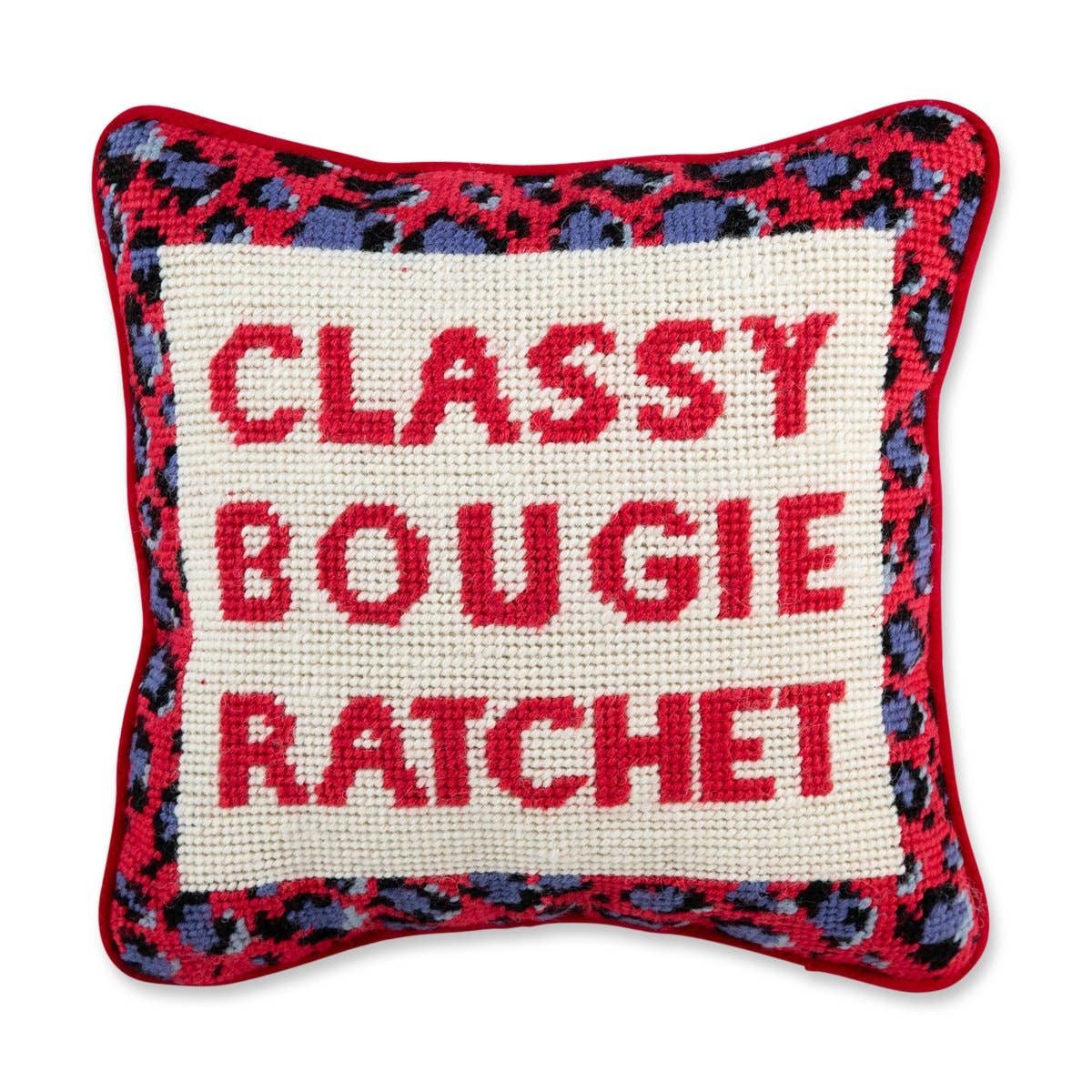 Savage Needlepoint Pillow | Palm Beach Collective