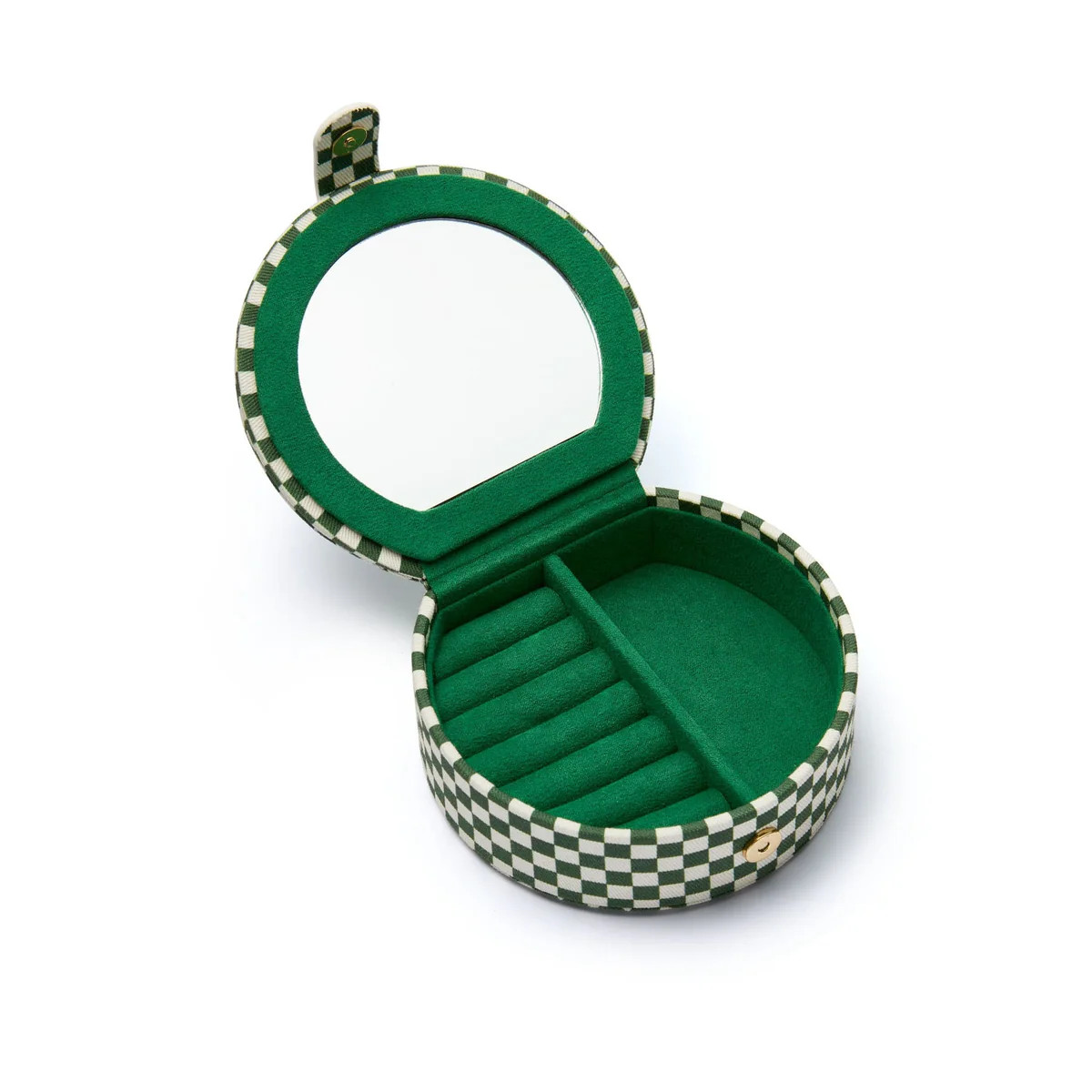 Shrimps Compact Green Jewellery Case | Daisy London Jewellery