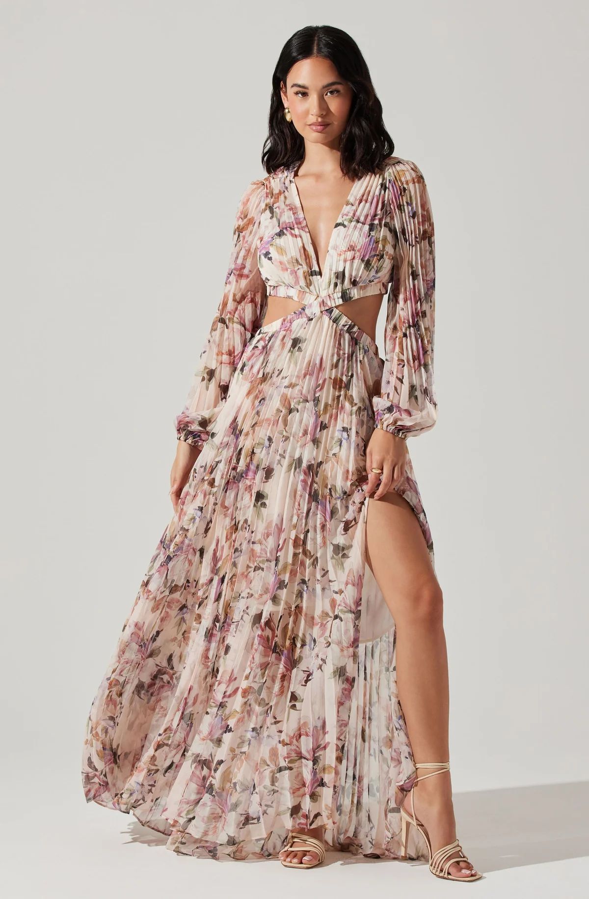 Revery Floral Long Sleeve Maxi Dress | ASTR The Label (US)