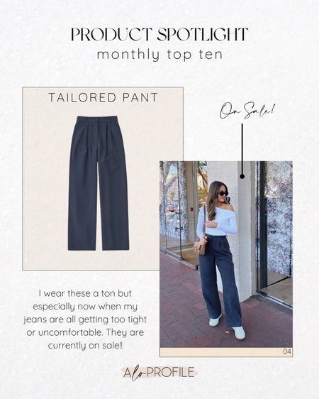 Monthly top ten// tailored pants. I wear these a ton but especially now when my jeans are all getting too tight or uncomfortable. They are currently on sale!! 

#LTKSpringSale #LTKSeasonal #LTKsalealert
