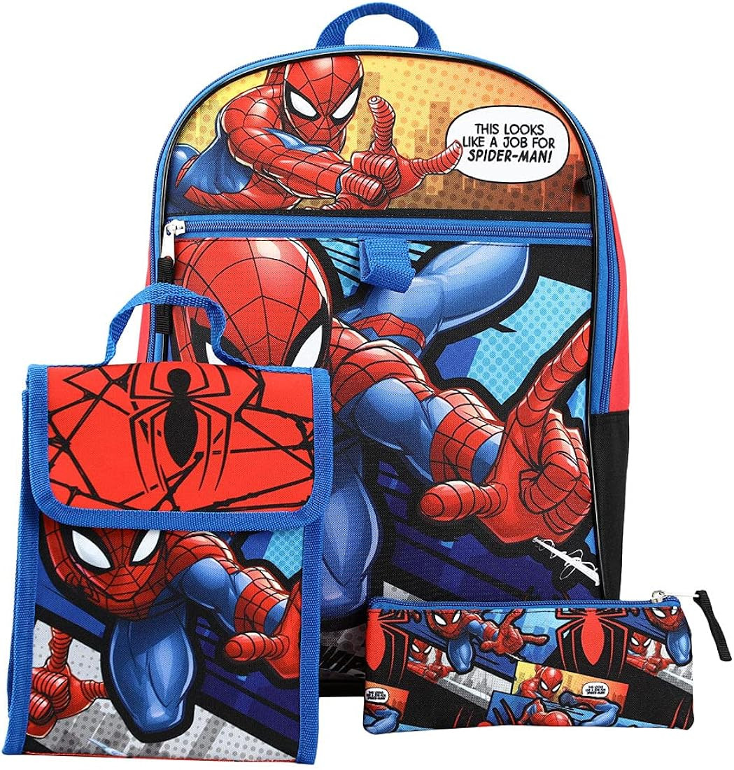 Marvel Spiderman Backpack Accessories 6 Piece Value Set for Boys | Amazon (US)