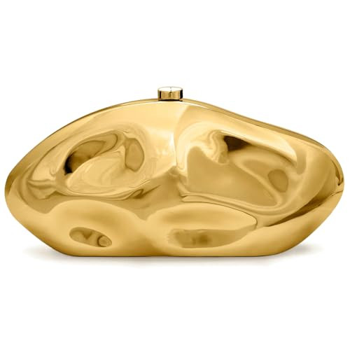 Acrylic Clutch Purse for Women Evening Bag, Irregular Shell Acrylic Purse Box Clutch with Chain f... | Amazon (US)