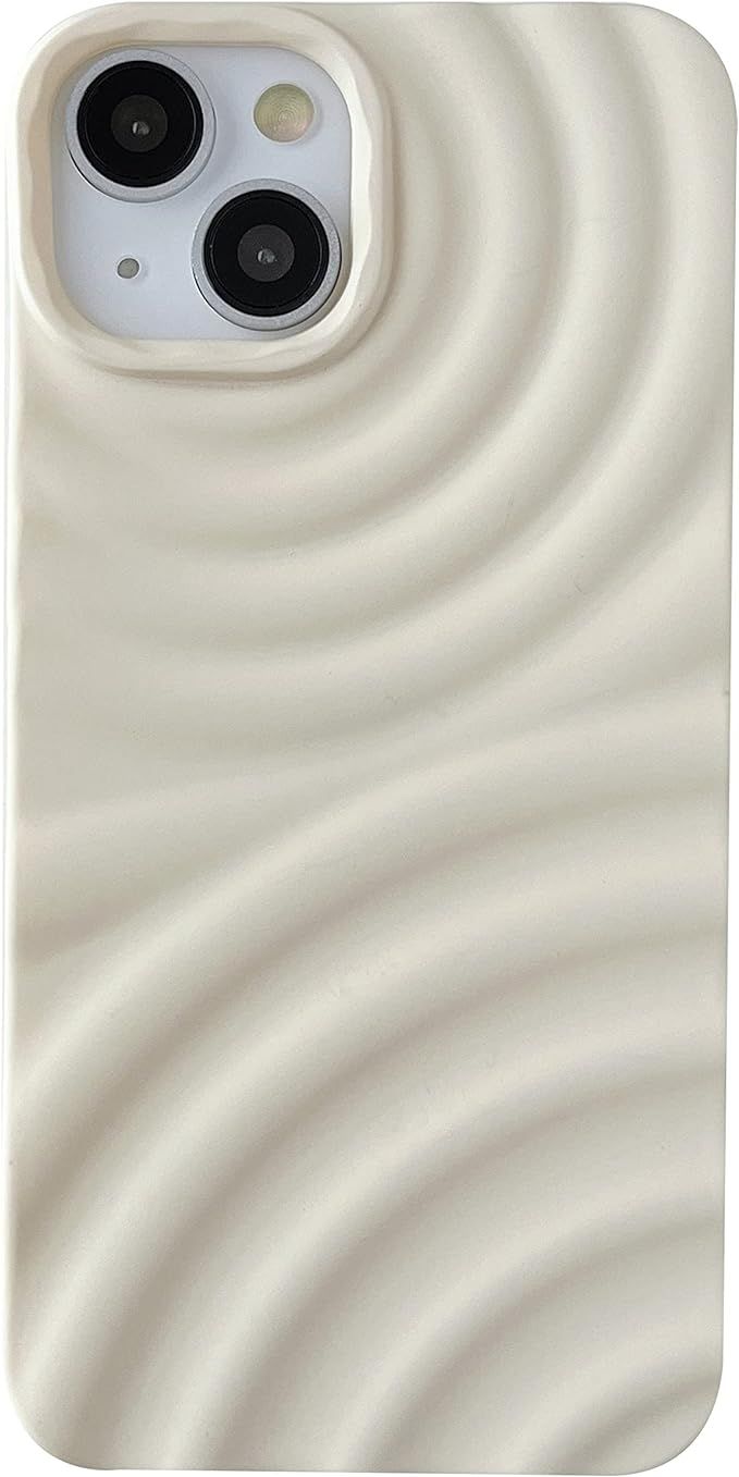 Caseative Water Ripple Wave Pattern Soft Compatible with iPhone Case (White,iPhone 11) | Amazon (US)