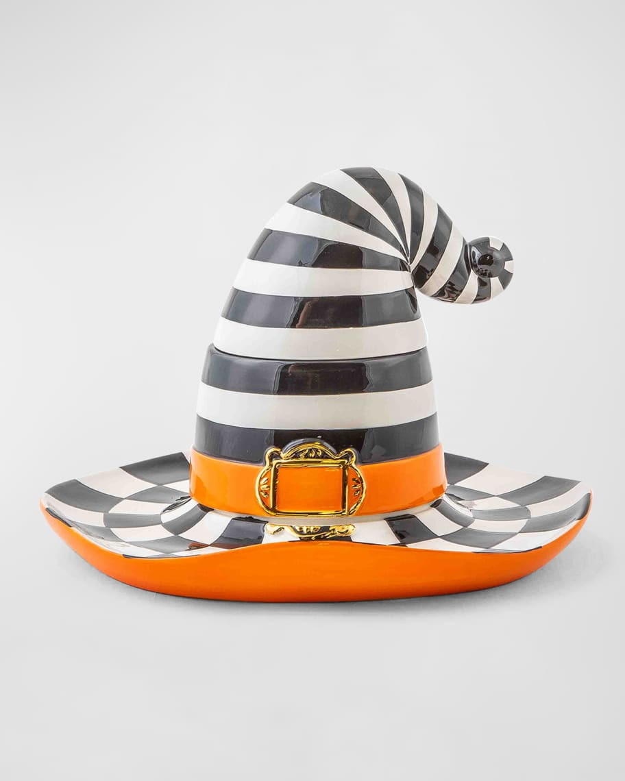 MacKenzie-Childs Witches Hat Lidded Halloween Dish | Neiman Marcus
